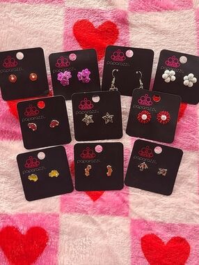 NWT Paparazzi Assorted Stud & Dangle Earring Lot - Asst Colors